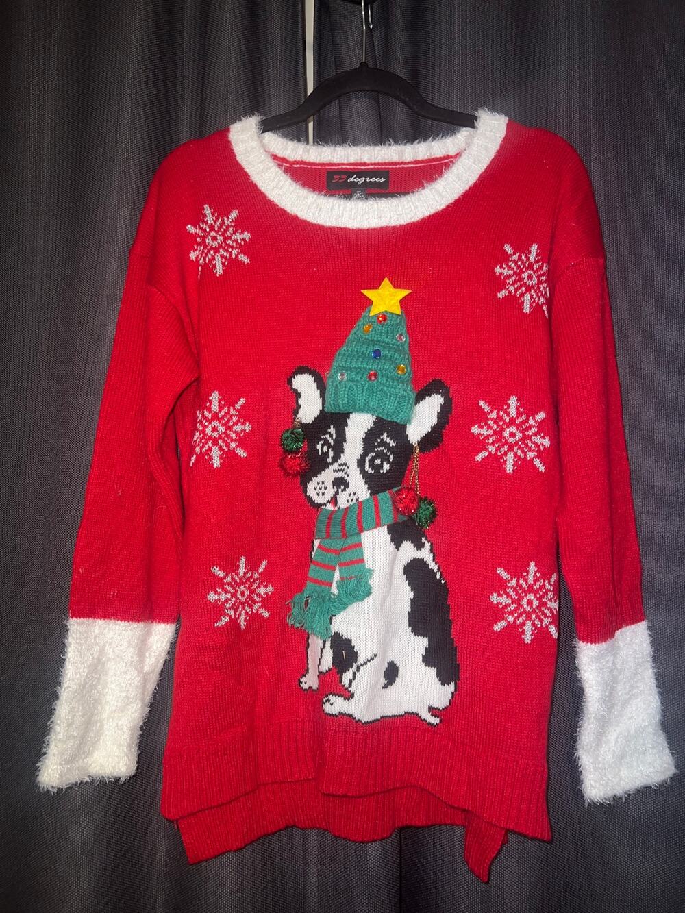 Ugly Christmas Sweater Xmas Size Medium Dog